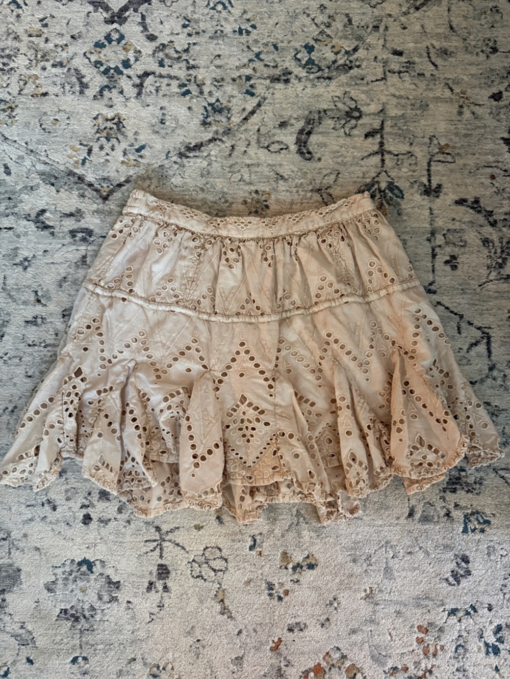 Free People Serenity Eyelet Mini Skort